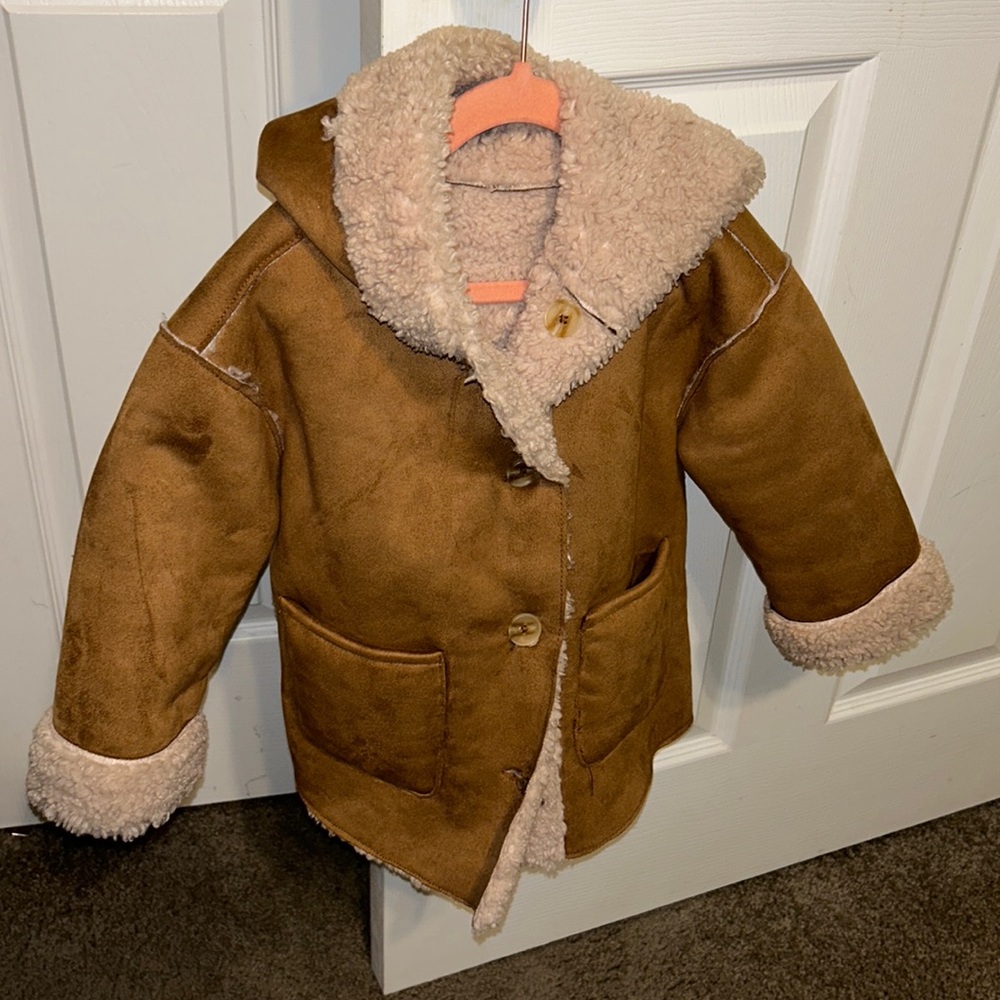 Zara girl pea coat